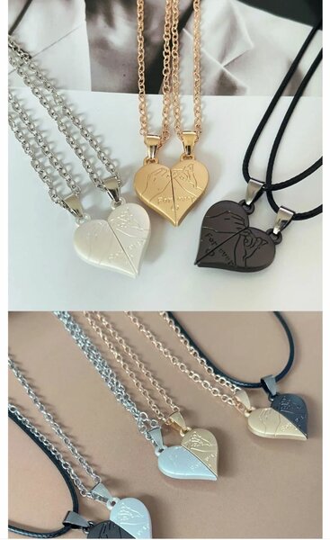 Couple magnetic necklace