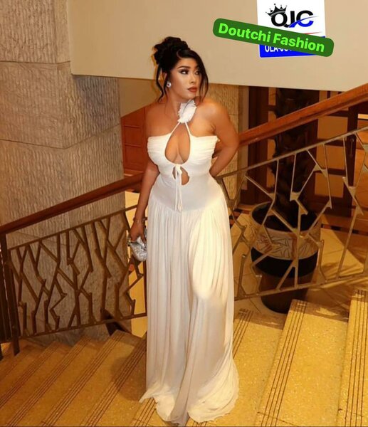 Robe de soirée élégante blanche