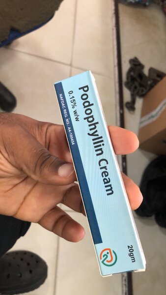 Podophyllin cream for warts
