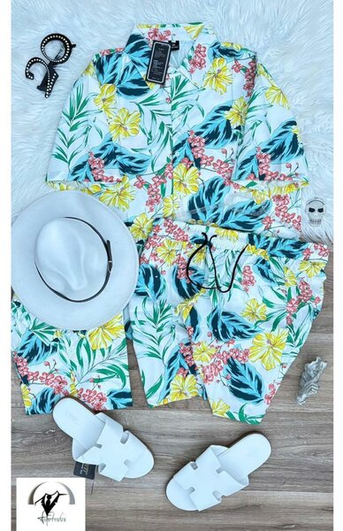 Ensemble tropical homme