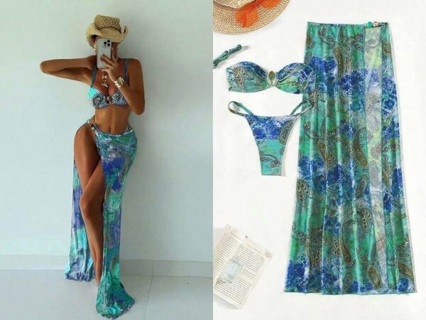 Maillot de bain avec paréo