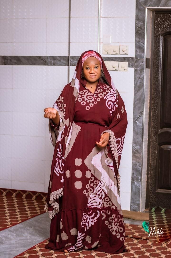 Batik Dress with Veil