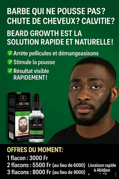Produit pour barbe et cheveux