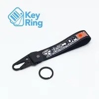 1-PC Motorcycle Collectable Strap Embroidery Keyring Keychain For Honda Yamaha Suzuki Ducati BMW Aprilia Kawasaki Benelli JDM Key Ring Chain