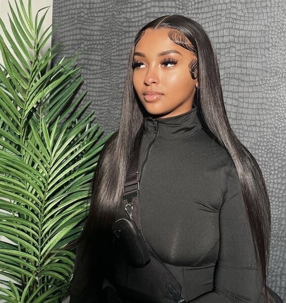 Wig straight Frontale Lace 13x4