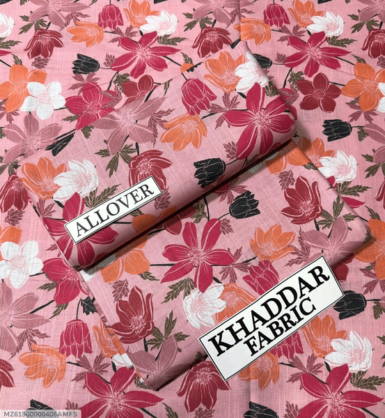 2 PCs Women's unstitched Khaddar Suit