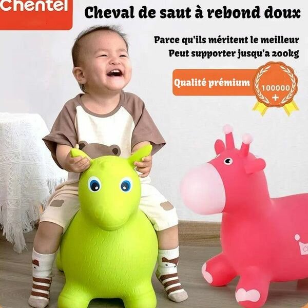 Cheval gonflable en caoutchouc