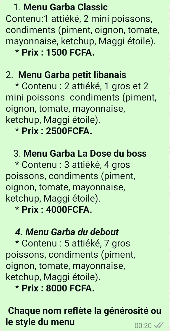 Garba de nuit chez le libanais Noir