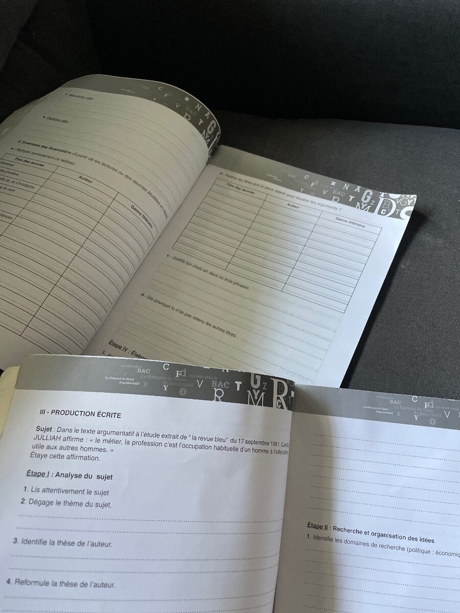 Cahiers de Révision Bac