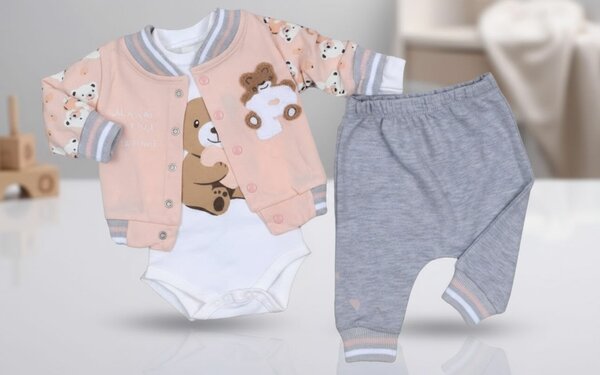 Ensemble bébé ours mignon