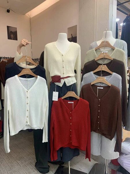 Свитер на пуговицах