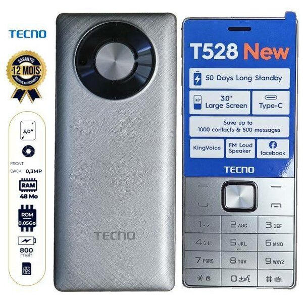 Tecno Tecno T528; La Puissance