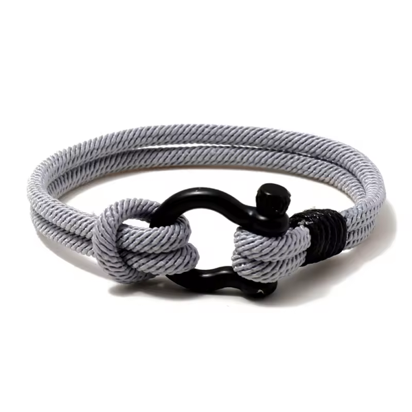 Bracelet en corde Gris élégant