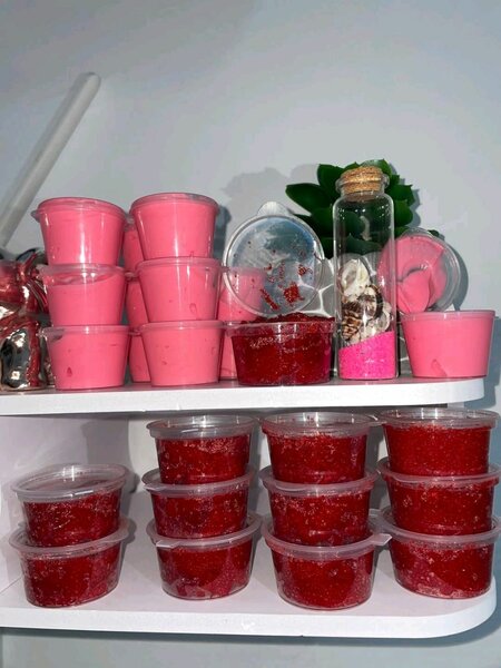 Gommage lèvres rose