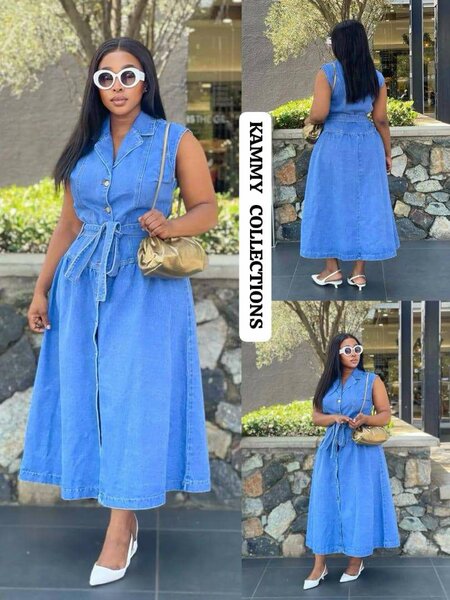 Robe en Jean Élégante Femme