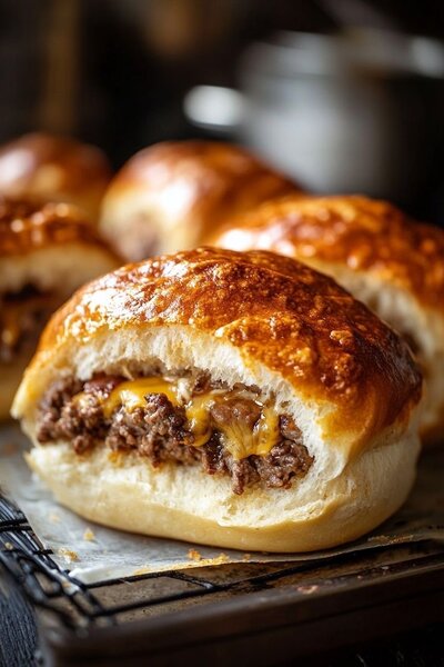 Pain fourré viande haché froma