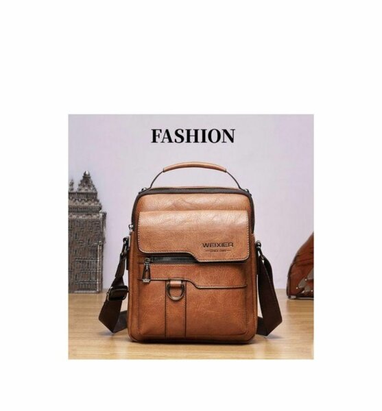 Sacoche en cuir marron élégante