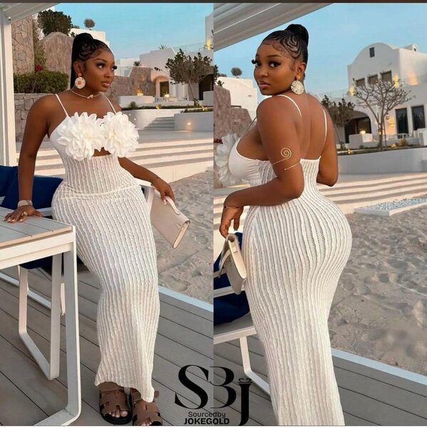 Robe élégante à fleurs