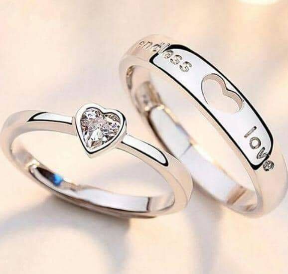 Bagues Couple avec Coeur