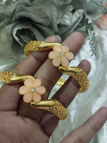 Gold Platted Kara Set For Women For Girls