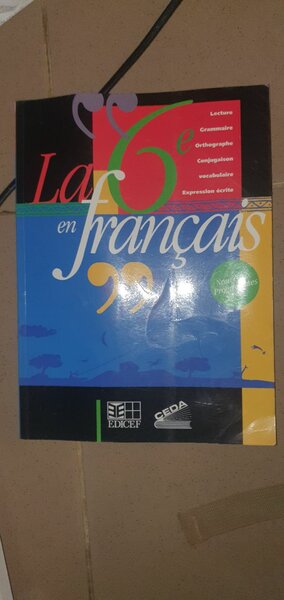 Manuel scolaire français 6e