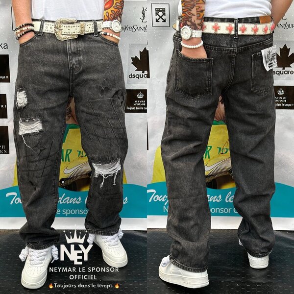 Patalon jeans gros bas