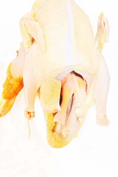 Canard entier frais prêt à cuisiner