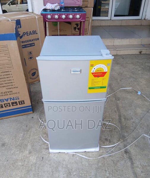 Nasco 86Litres Table Top Double Door Silver