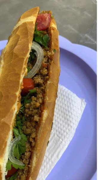 Délicieux sandwich épicé