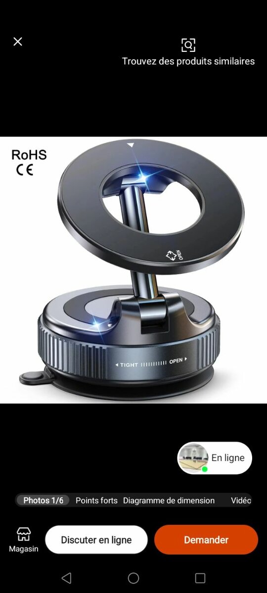 Support magnétique voiture