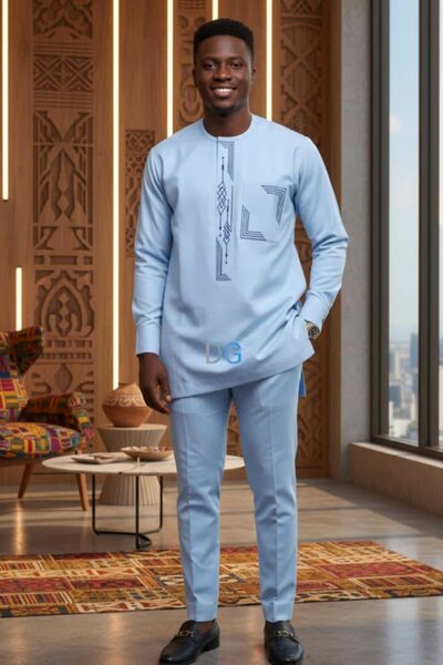 Boubou africain homme moderne