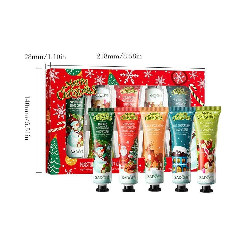 Fruity handcreams Christmas set (5 pieces)