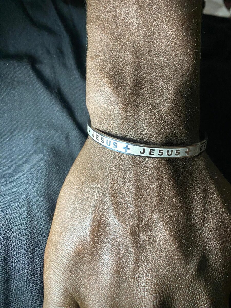 Bracelet "Jesus" en acier inoxydable