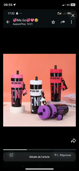 Bouteille d'eau avec infuseur