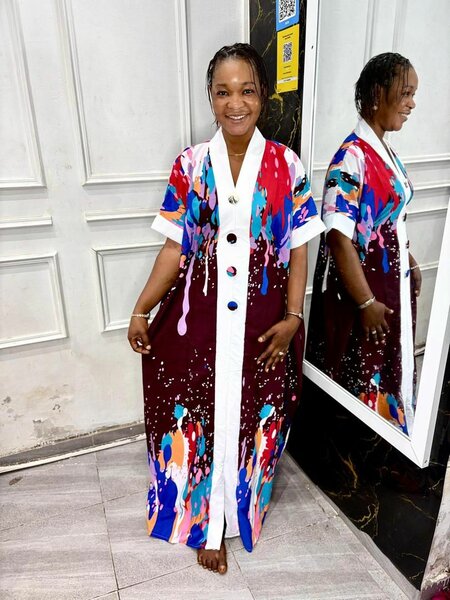 Robe Kaftan Colorée