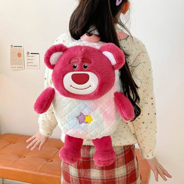 Sac à dos peluche ours fille