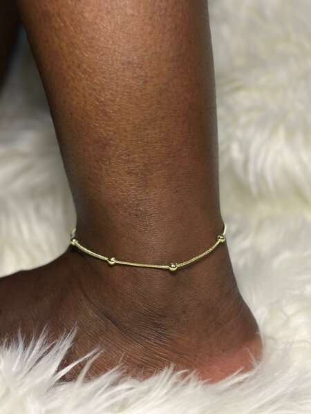 Bracelet de cheville doré