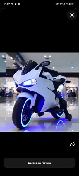 Moto électrique enfant LED