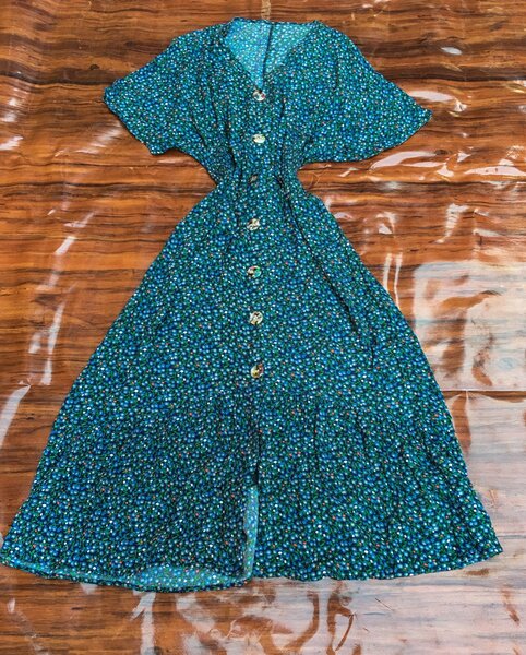 Long floral dress for UK size 12/14