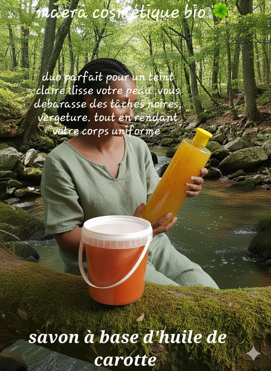Savon à base d'huile de carote