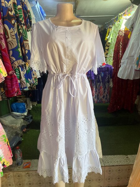 Ladies white dress