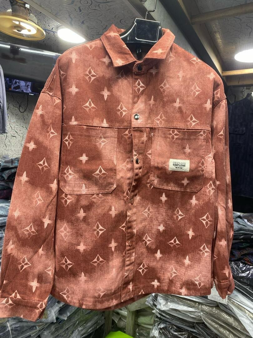 Chemise en coton imprimée hommes