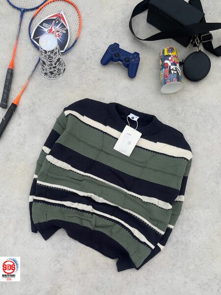 Pull Rayé en Laine Douce