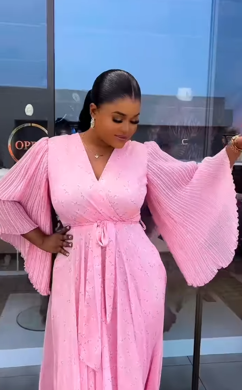 Women's Long Pink Dress
