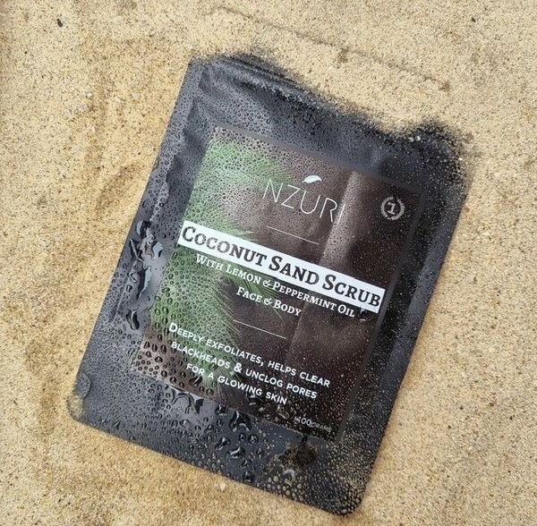 Coconut body sand scrub