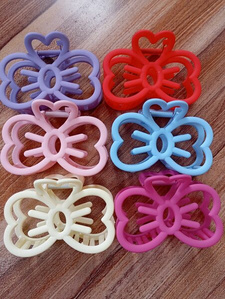 Lot de pinces à cheveux papillon