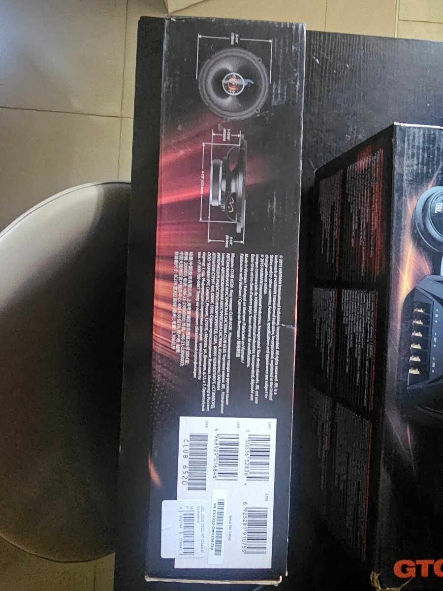 JBL club 6520     6 -1/2 inch   coaxial car speakers