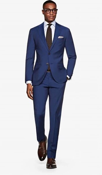 Costume homme bleu élégant
