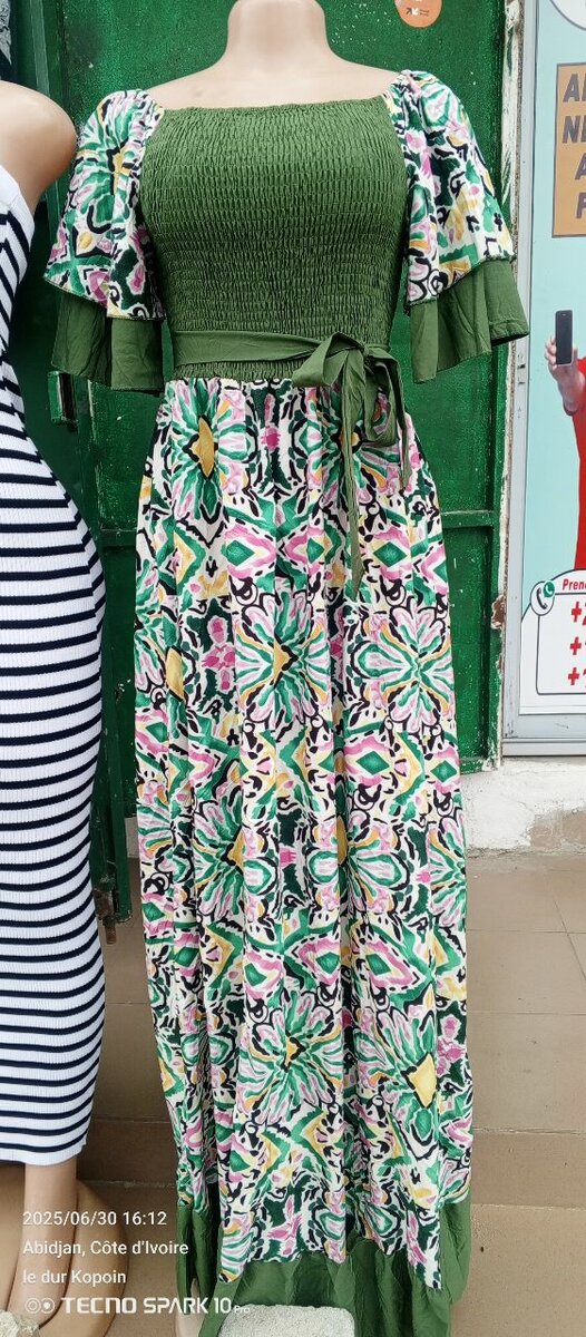 Robe Longue Bohème Fleurie