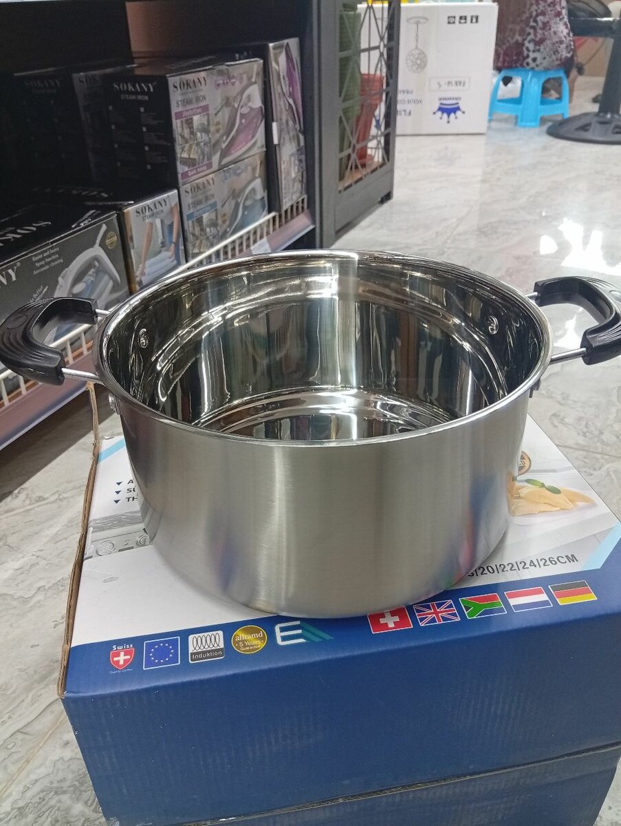 Set de casseroles en acier inoxydable 10 pièces